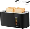 Steinborg XXL 4 Scheiben Toaster Schwarz Lift Funktion Produktbild-Vorschau 1