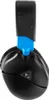 A close-up, studio shot of a black and blue gaming headset. Produktbild-Vorschau