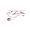 Wohnlandschaft U-Form Schwarz COMO Cord mit Bett Sofa Produktbild-Vorschau 3