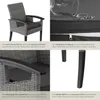 tectake® Rattan Stuhl Rosarno mit Holzgestell inklusive Produktbild-Vorschau 4