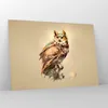 Bilder auf glas - Eule Vogel Natur - 100x70cm - Glasbilder Produktbild-Vorschau 4