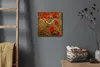 Coloray Uhr auf Leinwand 30x30 cm Wand Uhr Dekoration Produktbild-Vorschau 4