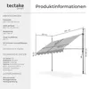 tectake® Klemmmarkise mit Handkurbel einfache Montage Produktbild-Vorschau 6