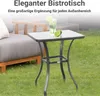 Outsunny Gartentisch Glastisch Bistrotisch Balkon Produktbild-Vorschau 4
