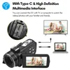 4K-Digitalvideokamera, WLAN-Camcorder, DV-Recorder, 56 MP, Produktbild-Vorschau 4