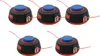 A set of five trimmer heads arranged in two rows on a white background. Produktbild-Vorschau
