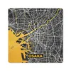 MuchoWow® Mauspad Mousepad Gold - Osaka - Stadtplan - Karte Produktbild-Vorschau 1