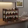 Relaxdays Weinregal, 12 Flaschen, Industrial, HxBxT: 38 x Produktbild-Vorschau 2
