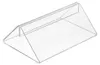 Tischschildhalter Acrylglas transparent 150mm mit tiefem Produktbild-Vorschau 1