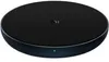 A black wireless charging pad with a green indicator light. Produktbild-Vorschau