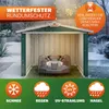 GARDEBRUK® Mähroboter Garage Metall Wetterbeständig Produktbild-Vorschau 4