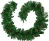 Guirlande de Noël avec pommes de pin - rouge/vert Voir les images du produit 1