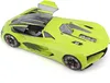 A toy model of a futuristic green Lamborghini car with its doors open, set against a white background. Anteprima dell’immagine prodotto