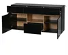 LED-Sideboard - 140x40x70 cm, Schwarz und Holzfarbe - Produktbild-Vorschau 16