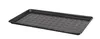 A black rectangular tray with a textured surface, shown from a diagonal angle against a white background. Produktbild-Vorschau