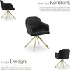 tectake® Samt-Drehstuhl Lona gepolstert 56 x 59 x 81 cm Produktbild-Vorschau 3