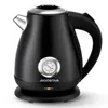 A black electric kettle with a silver spout and lid, featuring a temperature gauge and the brand name 'AIGOSTAR' on the front. It sits on a black base with an indicator light. Produktbild-Vorschau