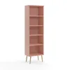 NATURA Bibliothèque 180cm Rose Pastel Scandi Boho Dos 18mm Voir les images du produit 1