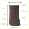 Baril d'eau de pluie tronc d'arbre LITTLE EVERGREEN 250 Voir les images du produit 2