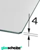 Close-up of a glass sheet with a measurement indicator. Produktbild-Vorschau