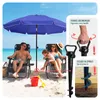 VOUNOT® Sonnenschirm Strandschirm 200cm mit Tragetasche und Produktbild-Vorschau 6