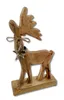 Mango-Holz und Metall Figur Rentier braun mit silber Stern Produktbild-Vorschau 5