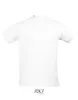 A plain white t-shirt is displayed against a white background. Produktbild-Vorschau
