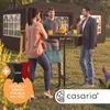 People are socializing around a high table in an outdoor setting, possibly a garden party or event. Produktbild-Vorschau
