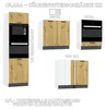 Keukenwandkast 45 cm - Grafietgrijs en asgrijs - Modulaire Productafbeelding-voorbeeld 7