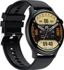 A close-up studio shot of a black smartwatch with a detailed watch face. Náhled obrázku produktu