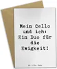 Mr. & Mrs. Panda Klappkarte Spruch Cello Duo - Weiß - Produktbild-Vorschau 1