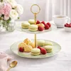 Etagere 2 stöckig Keramik Servieretagere 24 cm Produktbild-Vorschau 1