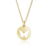 MATERIA Halskette mit Kettenanhänger Gold Schmetterling Produktbild-Vorschau 1