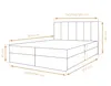 AX LIVING Lit avec rangement Merea lit double lit beige Voir les images du produit 4