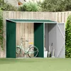 vidaXL Magazzino per legna da ardere da giardino verde Anteprima dell’immagine prodotto 2