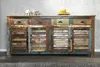 Einzigartiges Sideboard JAKARTA 160cm bunt recyceltes Produktbild-Vorschau 2