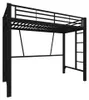 Metall Hochbett Schwarz mit Doppel-Leiter, Stauraum, Produktbild-Vorschau 11