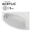 AQUA for you | Badewanne - Polimat Frida - Asymmetrische Produktbild-Vorschau 4