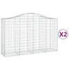 Cloris Designermöbel Gabionen mit Hochbogen 2er Set Produktbild-Vorschau 2