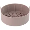 A pink silicone pot liner for an air fryer, shown from a slightly elevated side angle on a white background. Produktbild-Vorschau