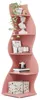 Eckregal 5 Stufen 178 cm Rosa Organizer Bücherregal Produktbild-Vorschau 1