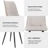 4er Set Esszimmerstühle Stoff und Kunstleder, modern Produktbild-Vorschau 6