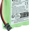 A close-up view of a green battery pack with black and red wires and a black connector. Produktbild-Vorschau