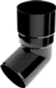 A black plastic downpipe elbow with a 67-degree angle. Anteprima dell’immagine prodotto