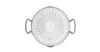 A top-down view of a stainless steel pot with handles. Produktbild-Vorschau