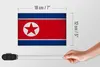 Holzschild Flagge Nordkorea 18x12 cm North Korea Vintage Produktbild-Vorschau 6