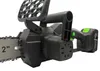 Close-up view of a cordless chainsaw. Náhľad obrázku produktu