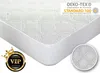 A close-up shot of a mattress protector with a corner folded over. Produktbild-Vorschau