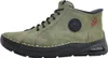 A side view of a green boot. Voir les images du produit