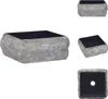 vidaXL Waschbecken Schwarz 30x30x13 cm Marmor -  Produktbild-Vorschau 1